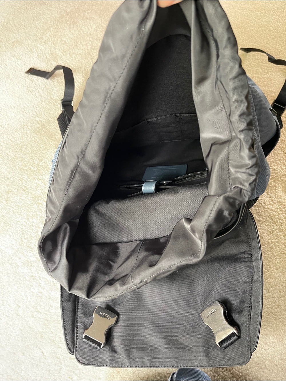 COACH roll up top backpack blue - Picture 7 of 8